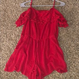 Cold shoulder romper